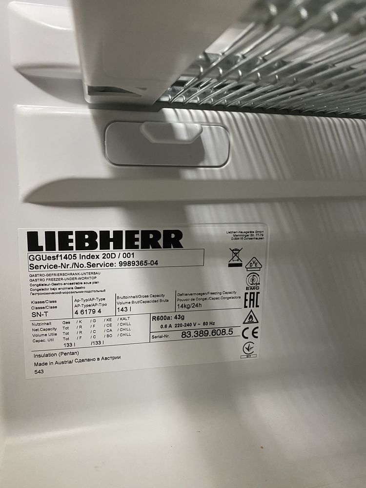Морозильный шкаф Liebherr GGUesf 1405