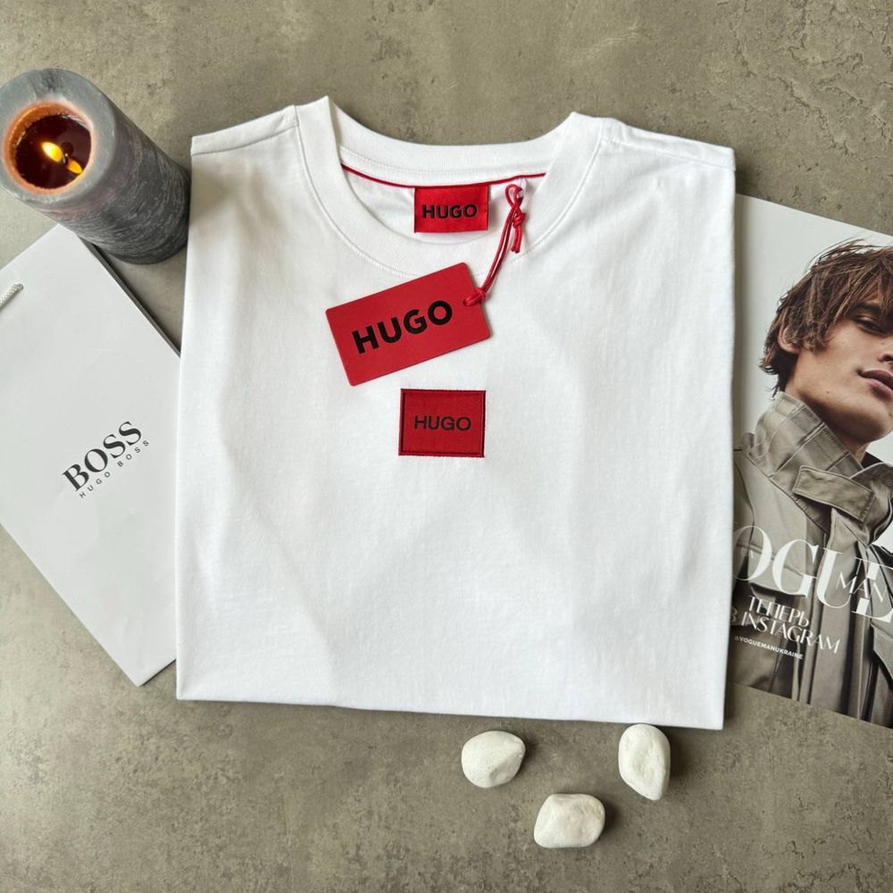 Біла футболка Hugo Boss Чоловіча