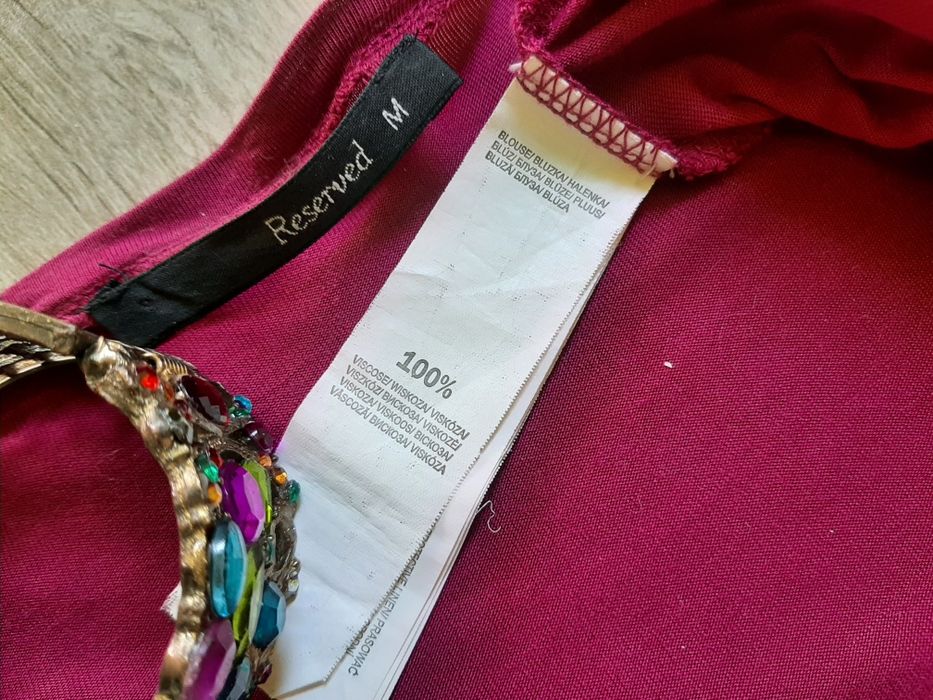 Bluzka z bufkami, Reserved, rozm.M/L, bogate, dorodne bufki