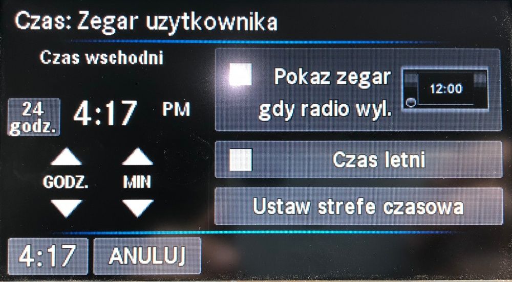 Polski język DODGE RBZ radio