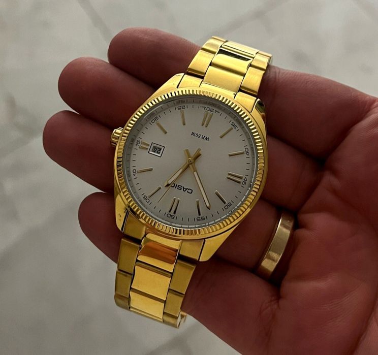 Zegarek męski tombak CASIO