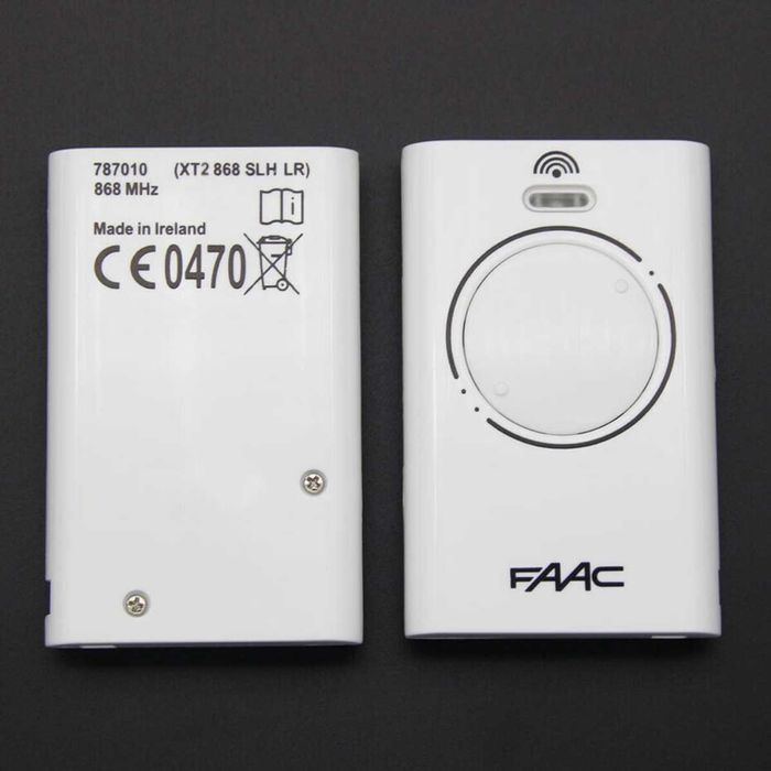 Пульт FAAC XT2 868 SLH LR для воріт шлагбаума брелок ворот ключ XT4