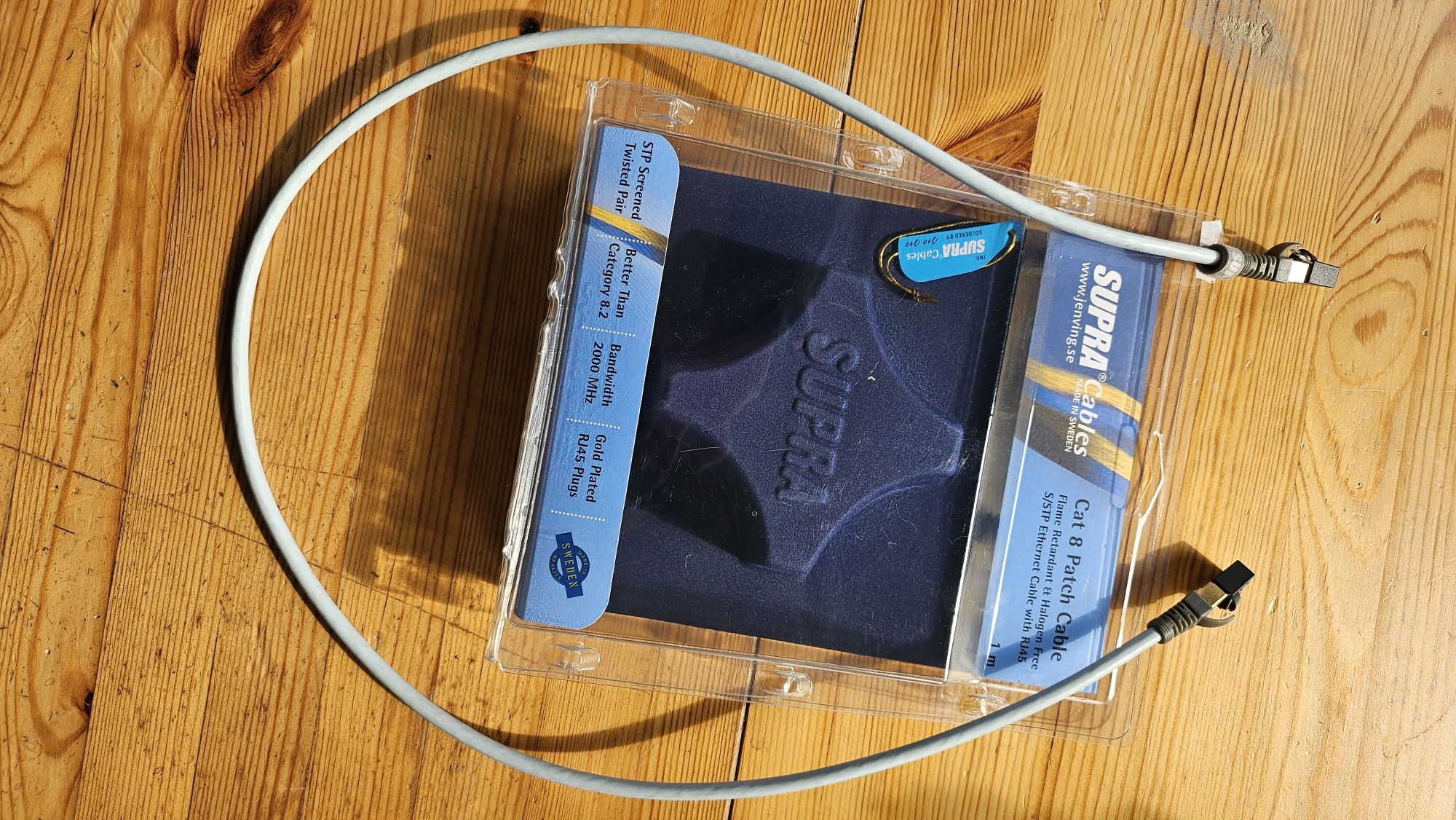 Supra cat 8 l 1 metr kabel lan audio