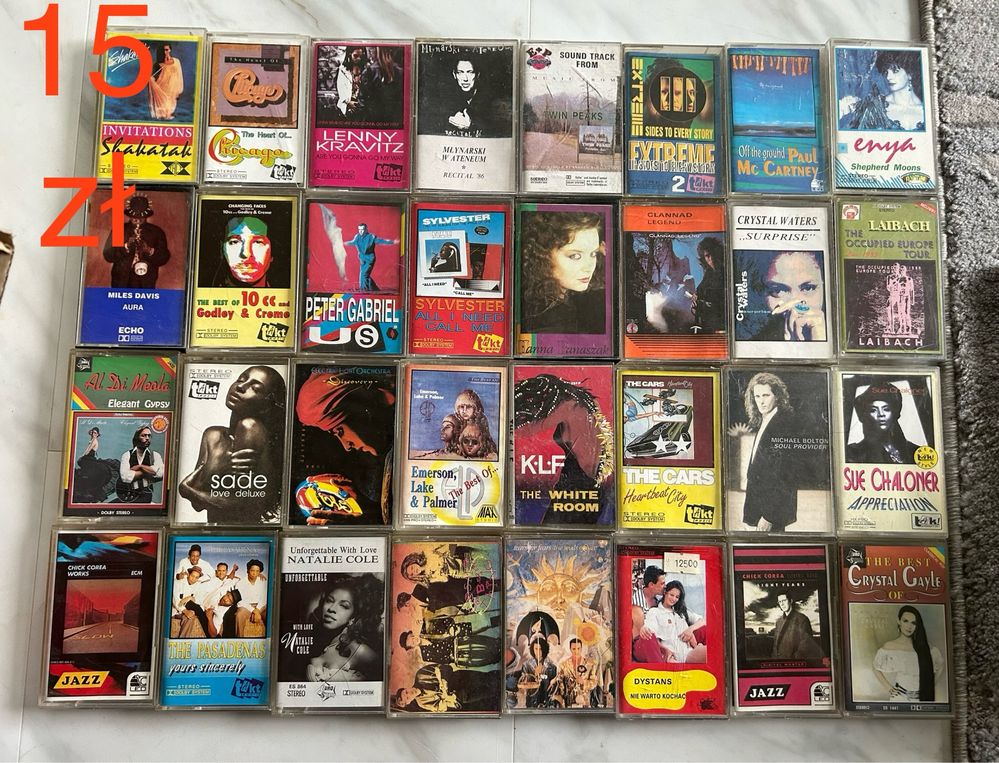 Ogromna kolekcja kaset magnetofonowych oryginalnych 339 sztuk !