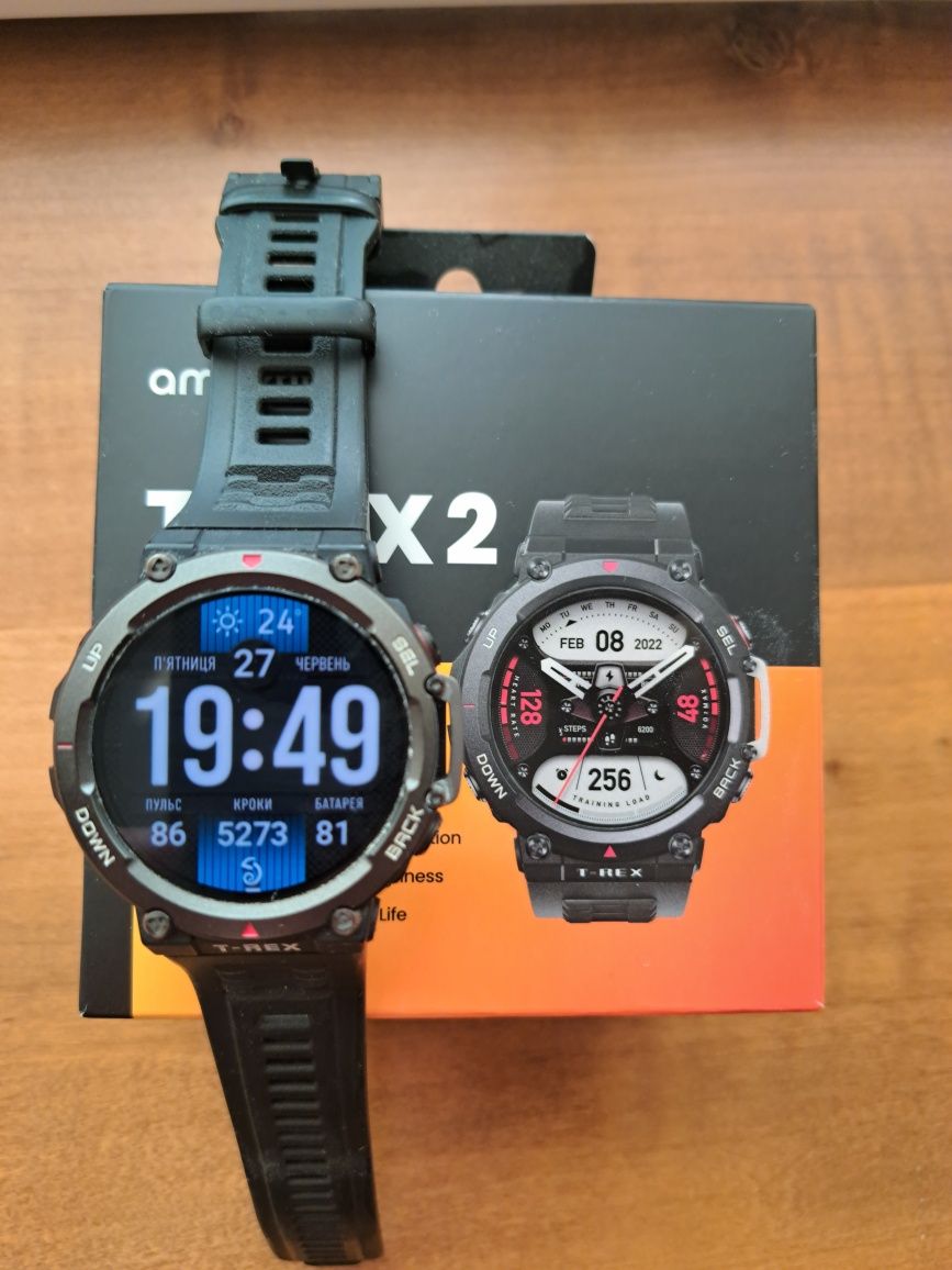 Amazfit T-rex 2 ember black