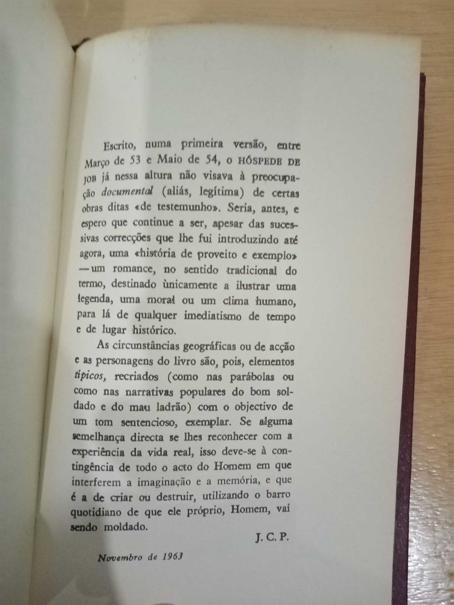 Hóspede de Job, José Cardoso Pires (capa dura)