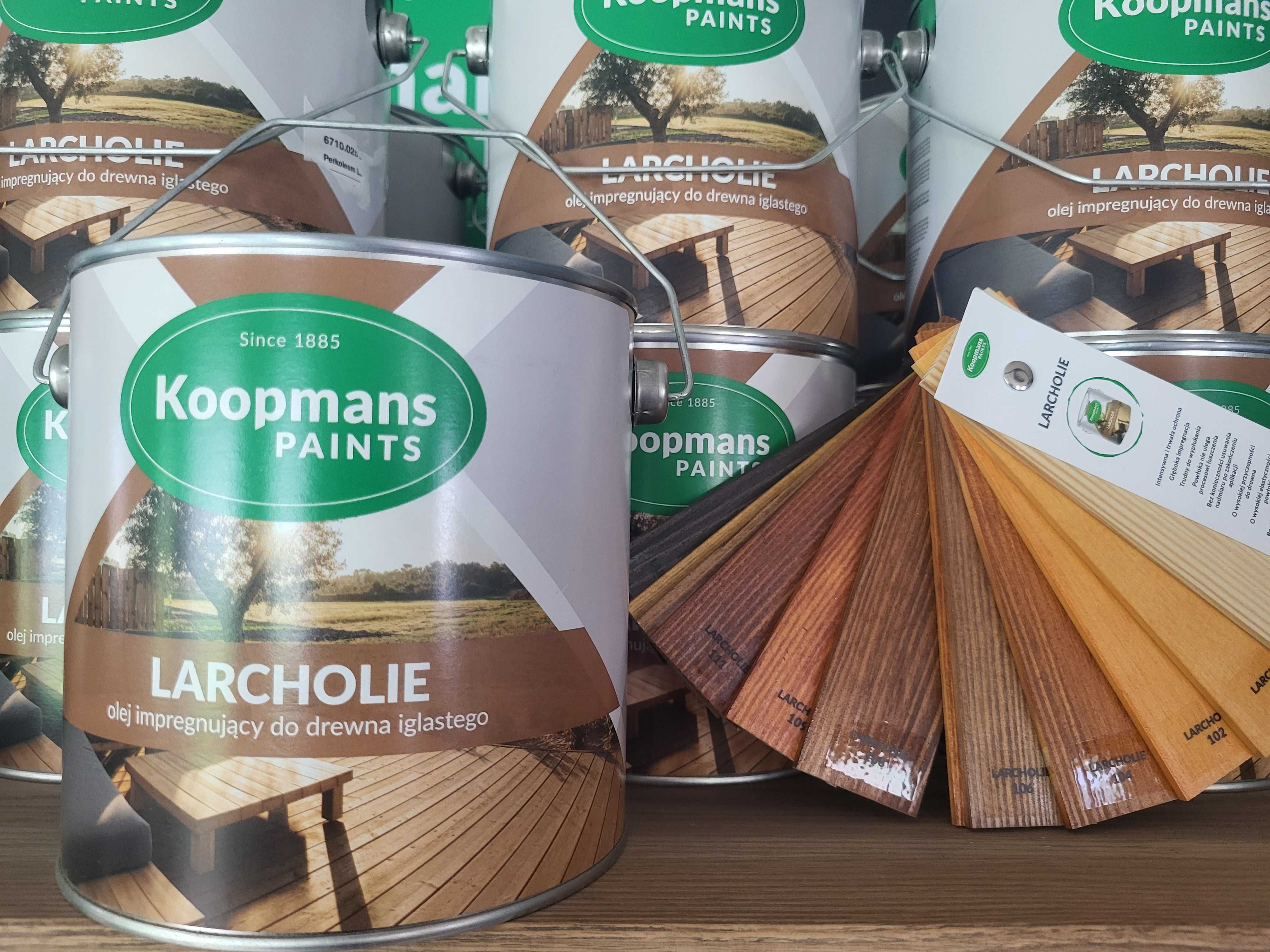 Koopmans LARCHOLIE olej impregnujący do drewna 2,5L KOLORY JAKOŚĆ