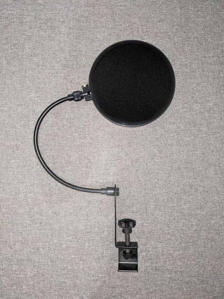 Filtr pop mikrofonowy 18,5cm czarny