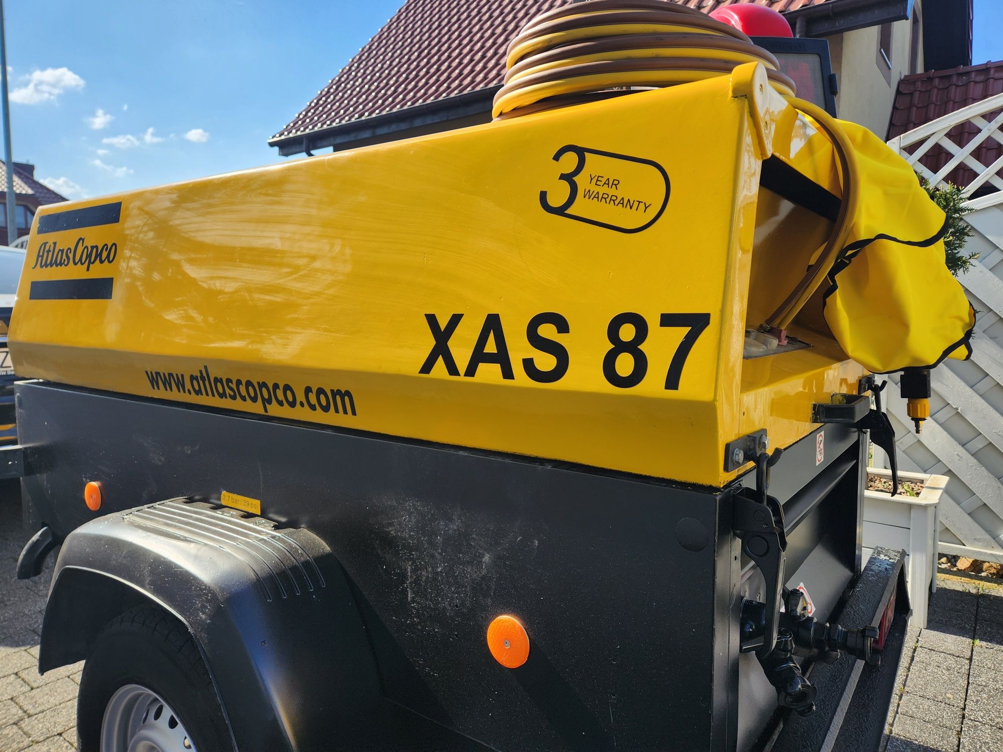 Piaskarka kompresor sprężarka Atlascopco 5000Litrów/min dostawa gratis