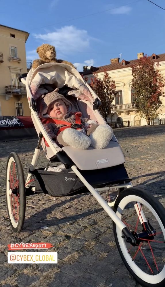 Спортивний біговий прогулянковий візок Cybex Sport Avi Bleached Sand