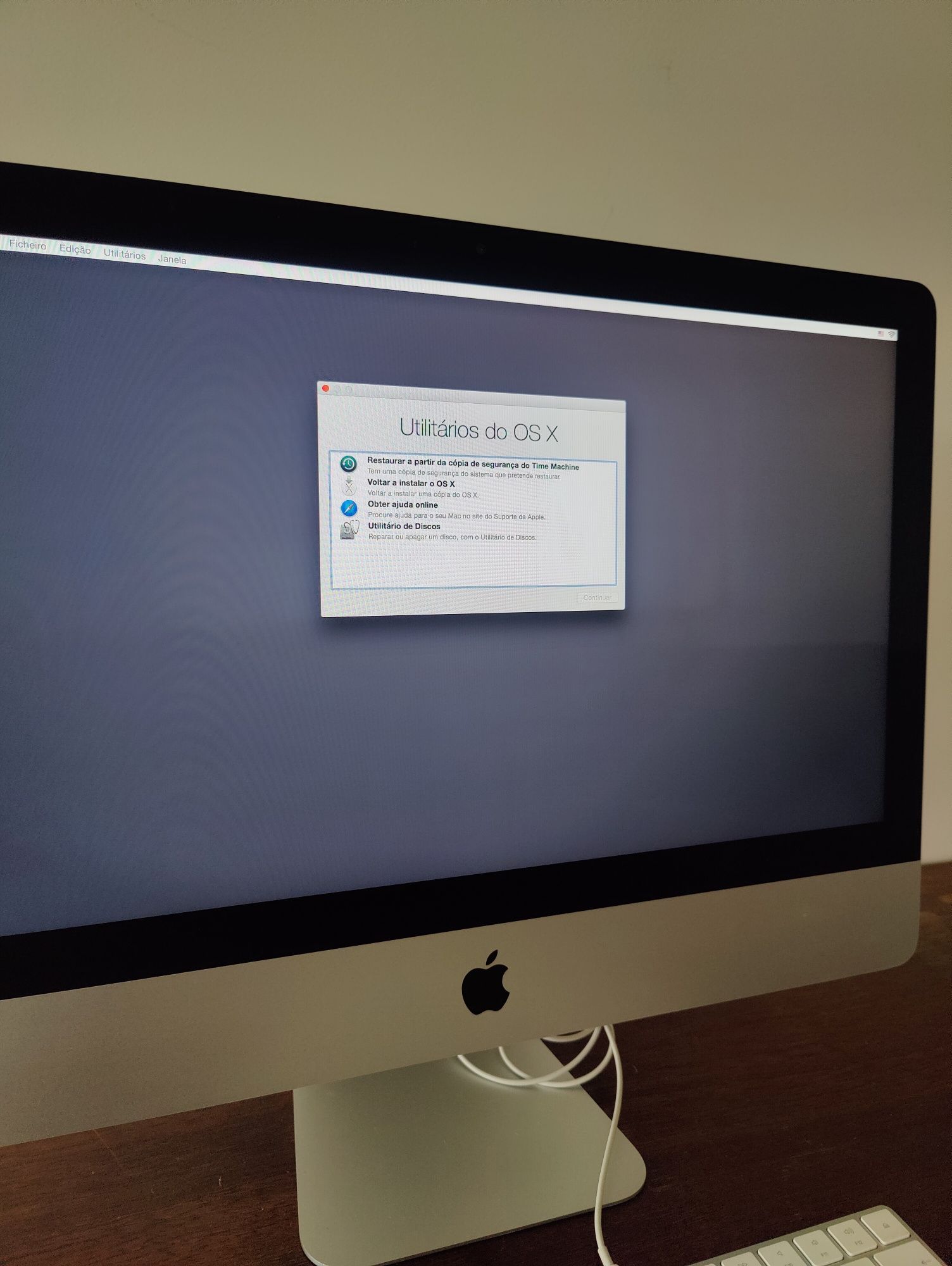 iMac formatado sem OS X