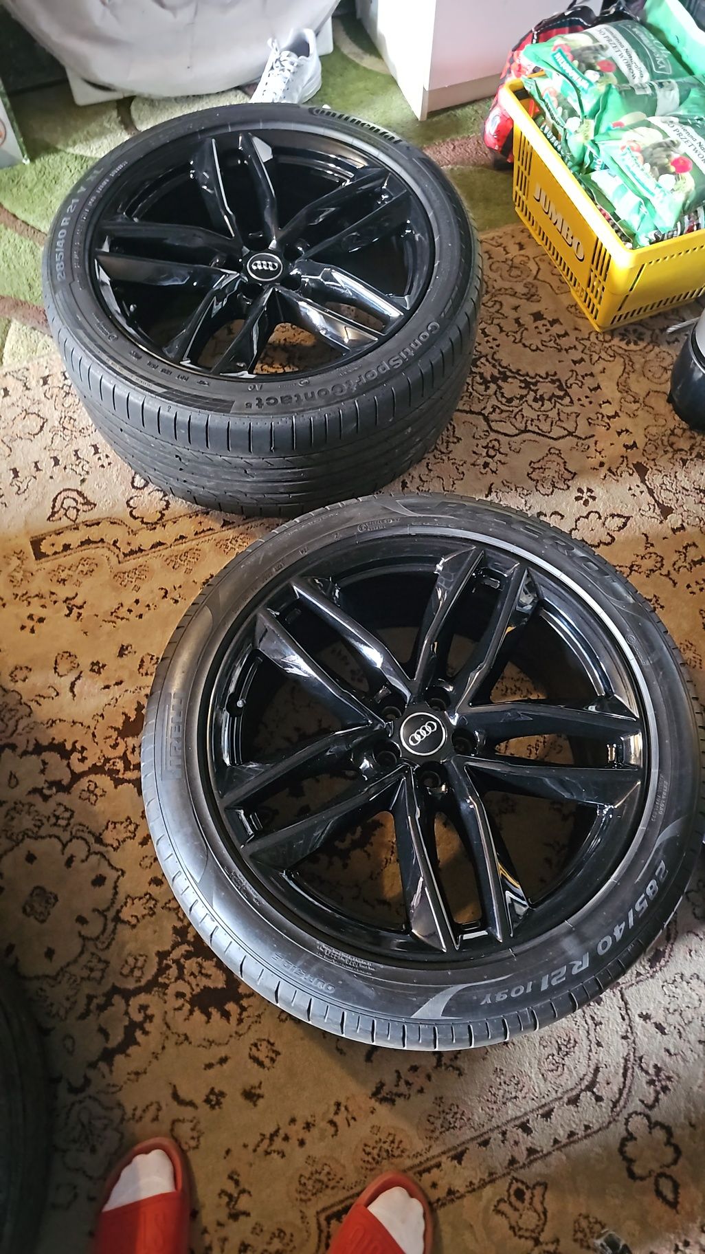 Felgi Audi 5x112 21cali z oponami oryginalne