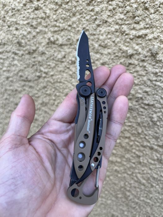 Leatherman Skeletool Coyote, Tan – multitool, stan bardzo dobry