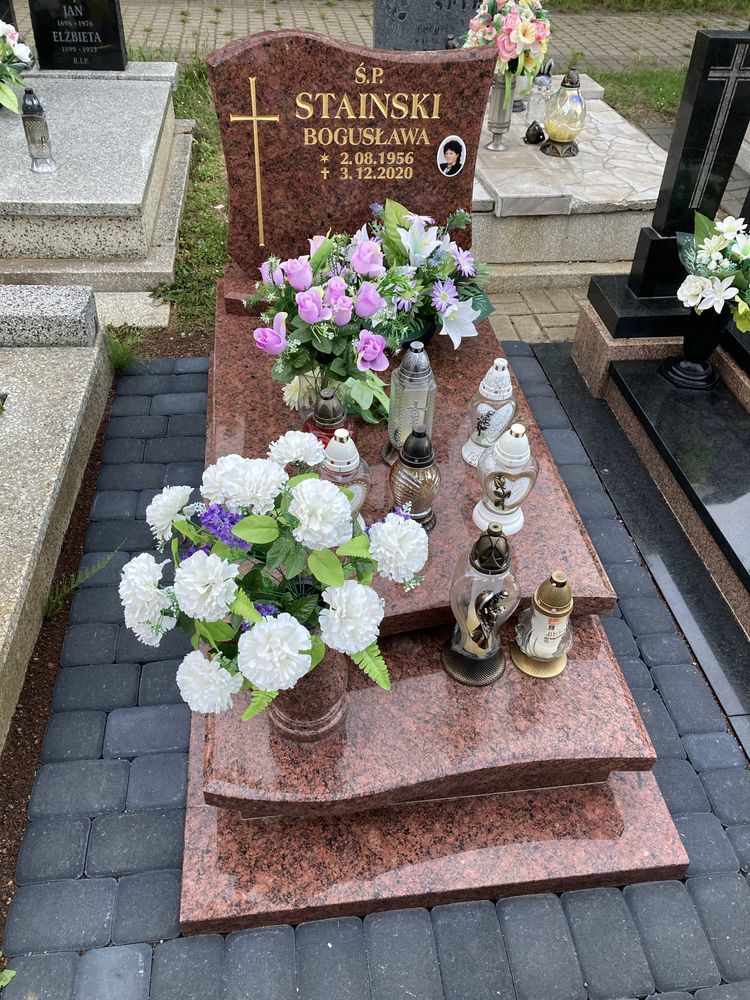 Nagrobek granitowy, pomnik, grób, używane, nowe