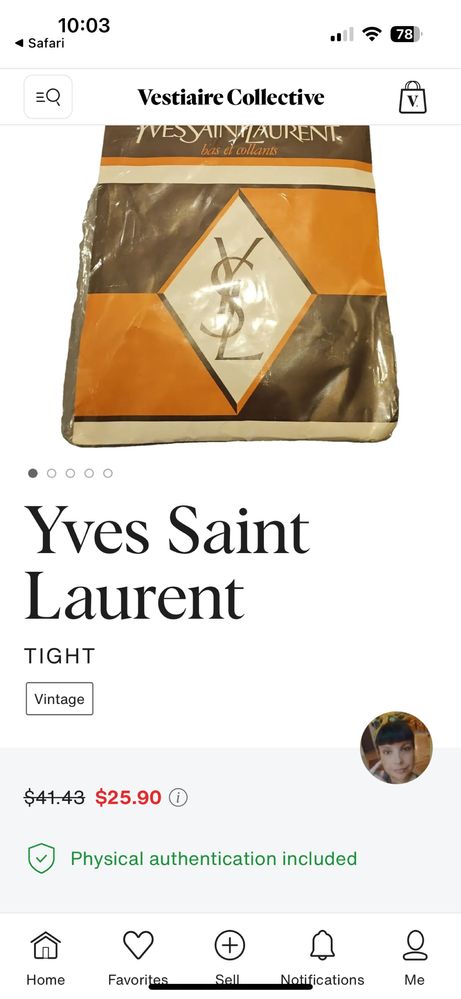 New! Колготки Yves Saint Laurent 3