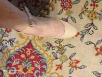 Туфли лаковые пудрового цвета и осенне-весенняя ботиночки 37 и 41 разм