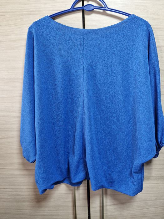 Chabrowa bluzka nietoperz rękawy 3/4 Xl-Xxl Made in Italy  Xl -Xxl