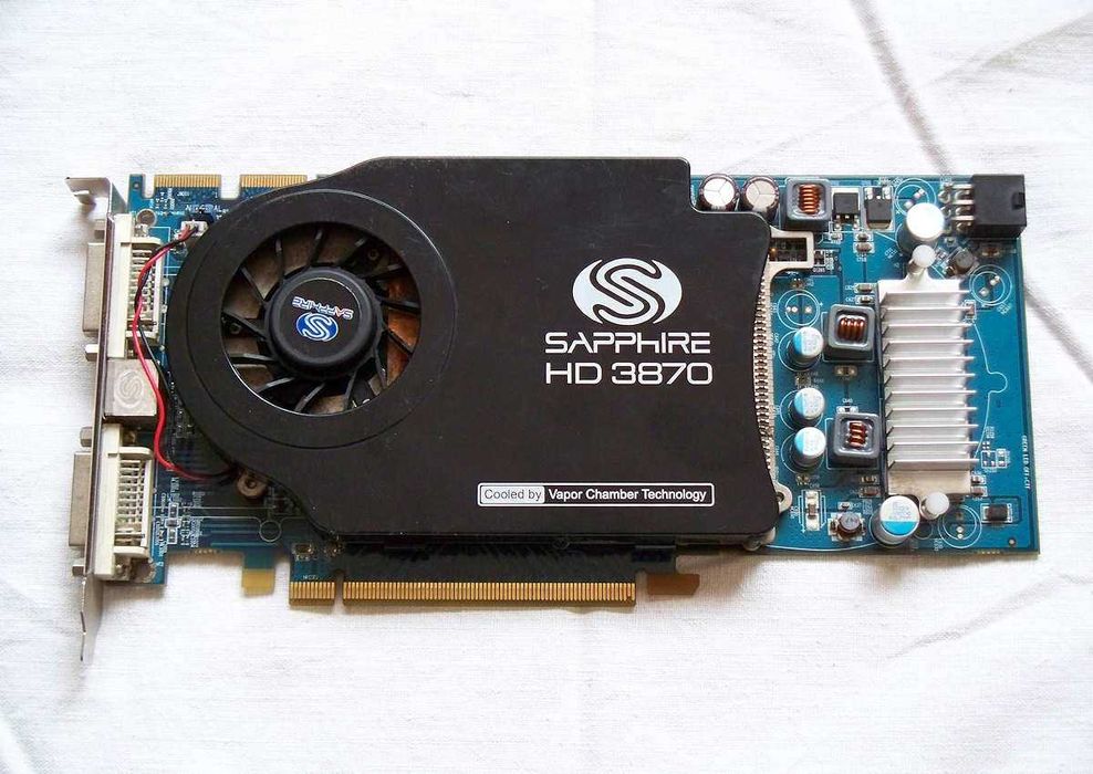 Retro Karta Graficzna ATI Radeon HD 3870 DDR4 512 Mb!