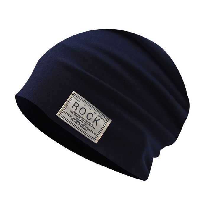 Шапка темно синя осіння весіня Rock "демісезона"