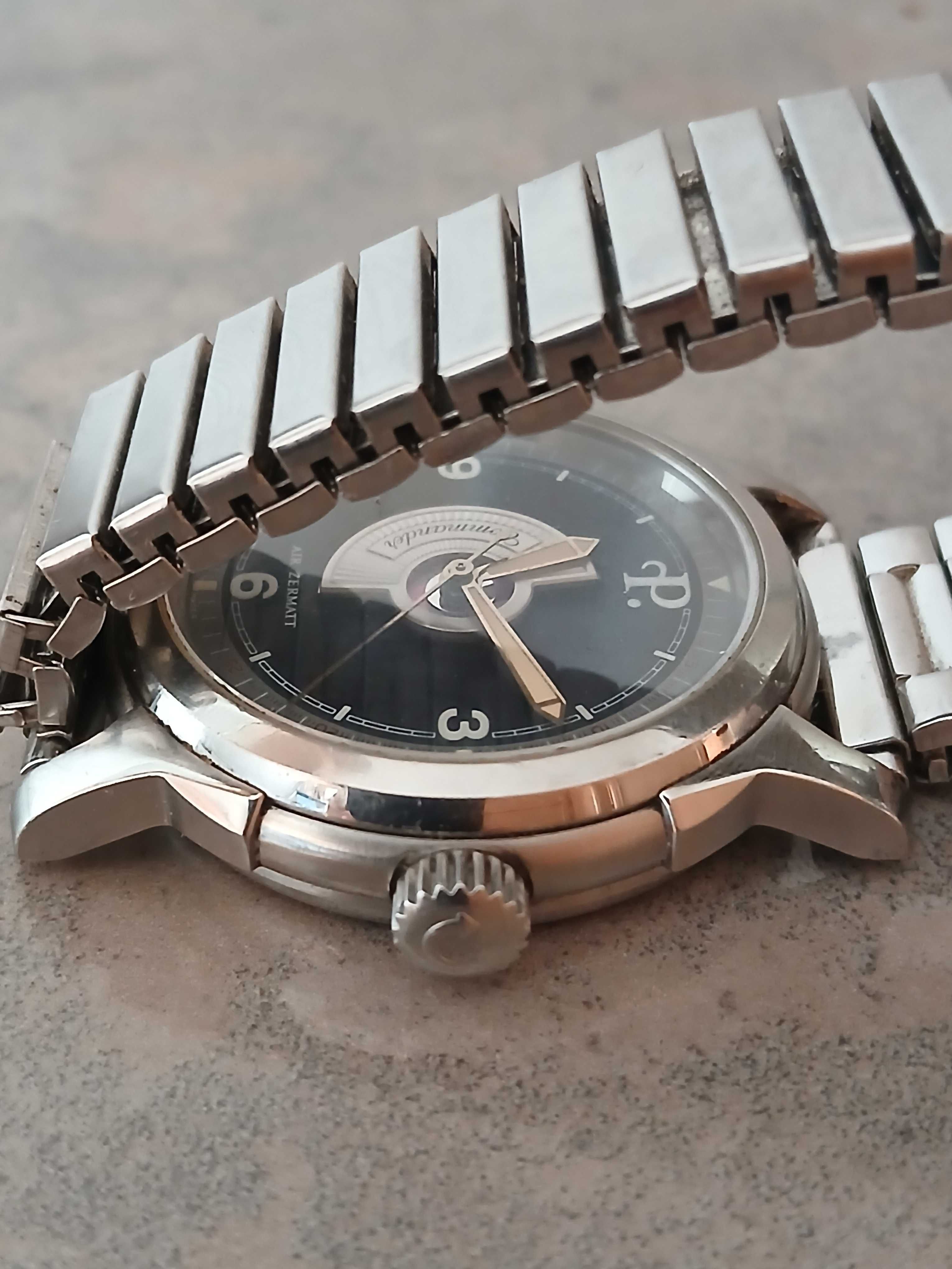 Raros Perrelet relógio suíço duplo rotor automático 18k Gold Top Rotor