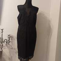 Czarna koronkowa sukienka New Look