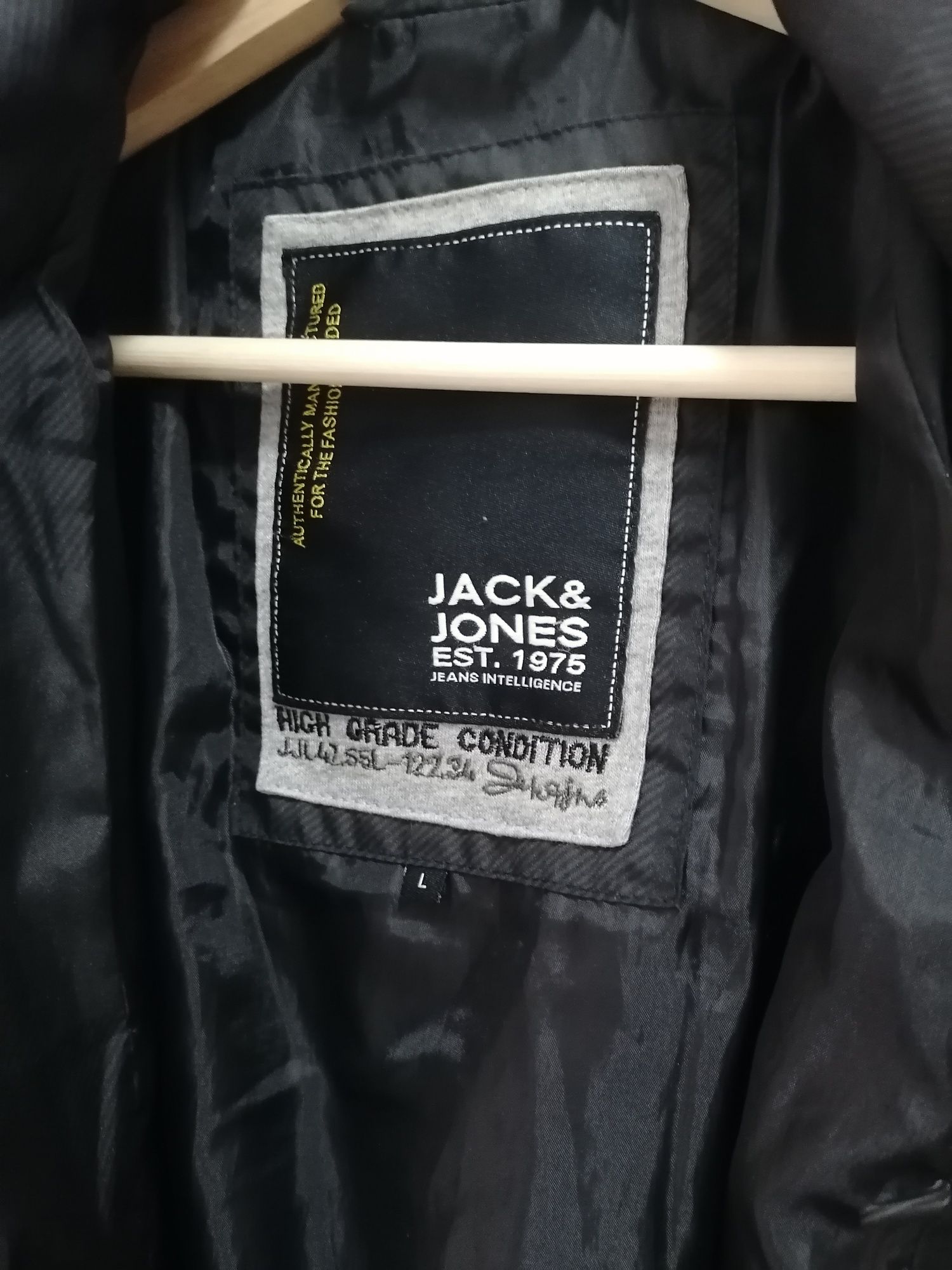 Casaco Kispo Blusão Preto JACK & JONES - Tamanho L