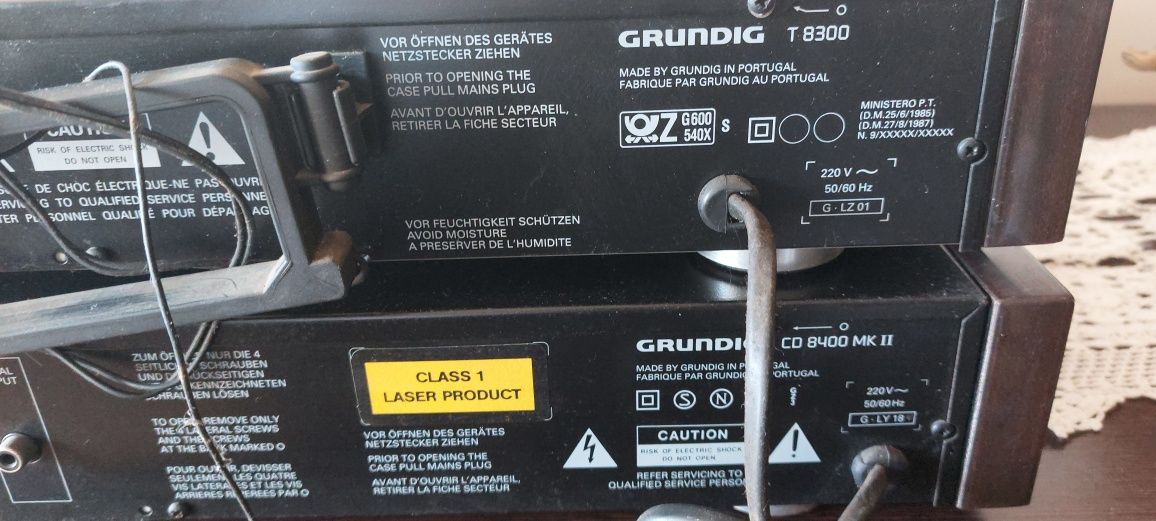 Conjunto Grundig cd 8400 / t8300