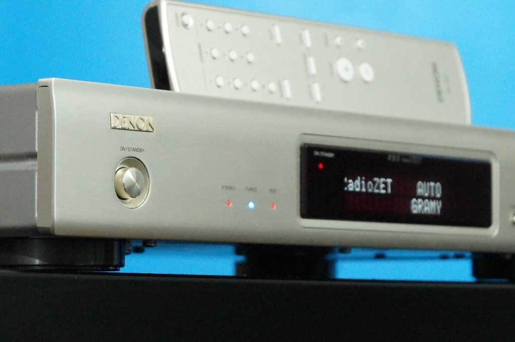 Tuner stereo fm DENON TU-1500AE z pilotem i kartonem srebrny gwarancja