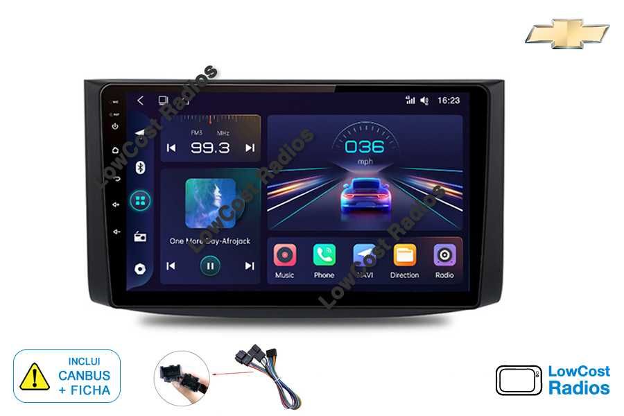 Auto Rádio 9' CHEVROLET AVEO 2006 a 2012 | GPS ANDROID BT USB