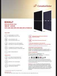 Canadian Solar bihiku7 CS7L 600Wp bifacial dwustronny