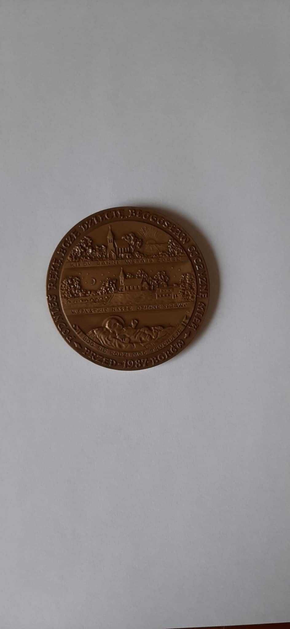 Moneta / medal z brązu - Franciszek Karpiński - Przedborów, 1987 - PRL