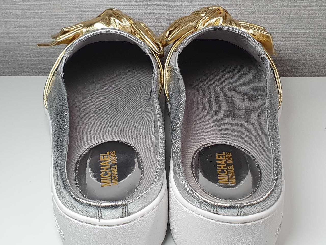 Літнє Взуття Michael Kors Willa Two-Tone Metallic Platform Mule