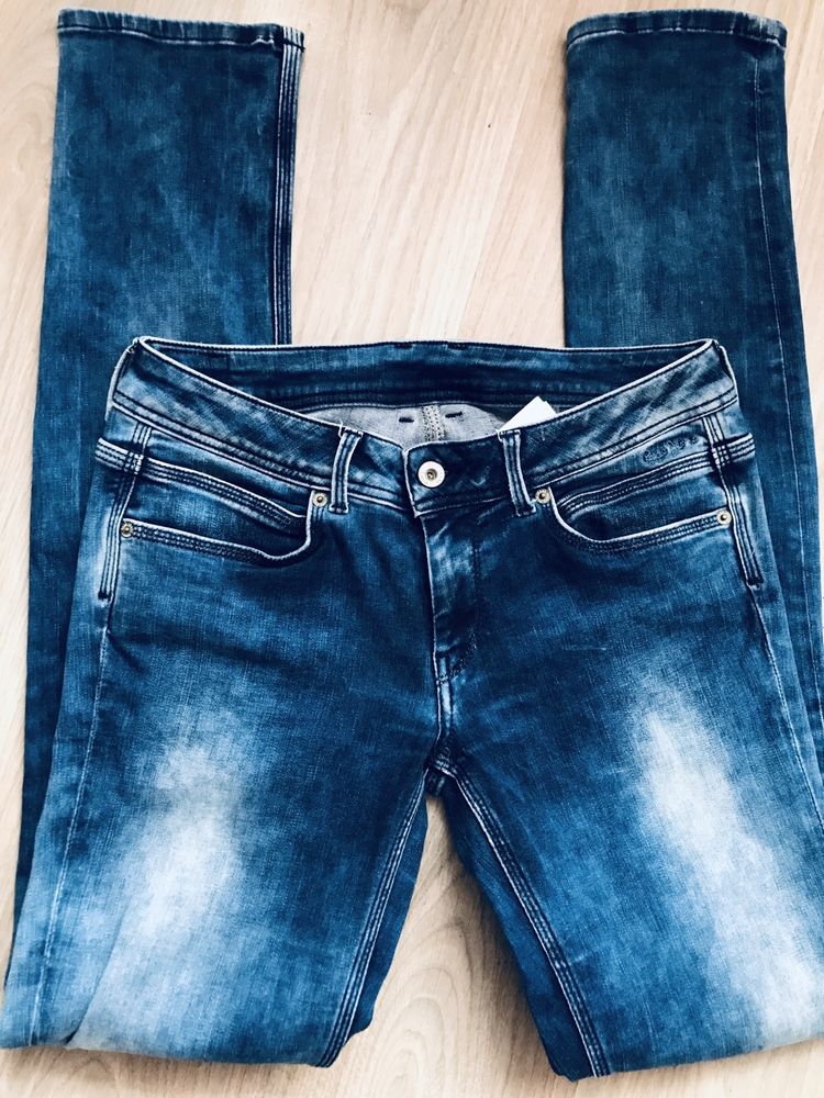 Spodnie Pepe Jeans gumki skinny stretch damskie