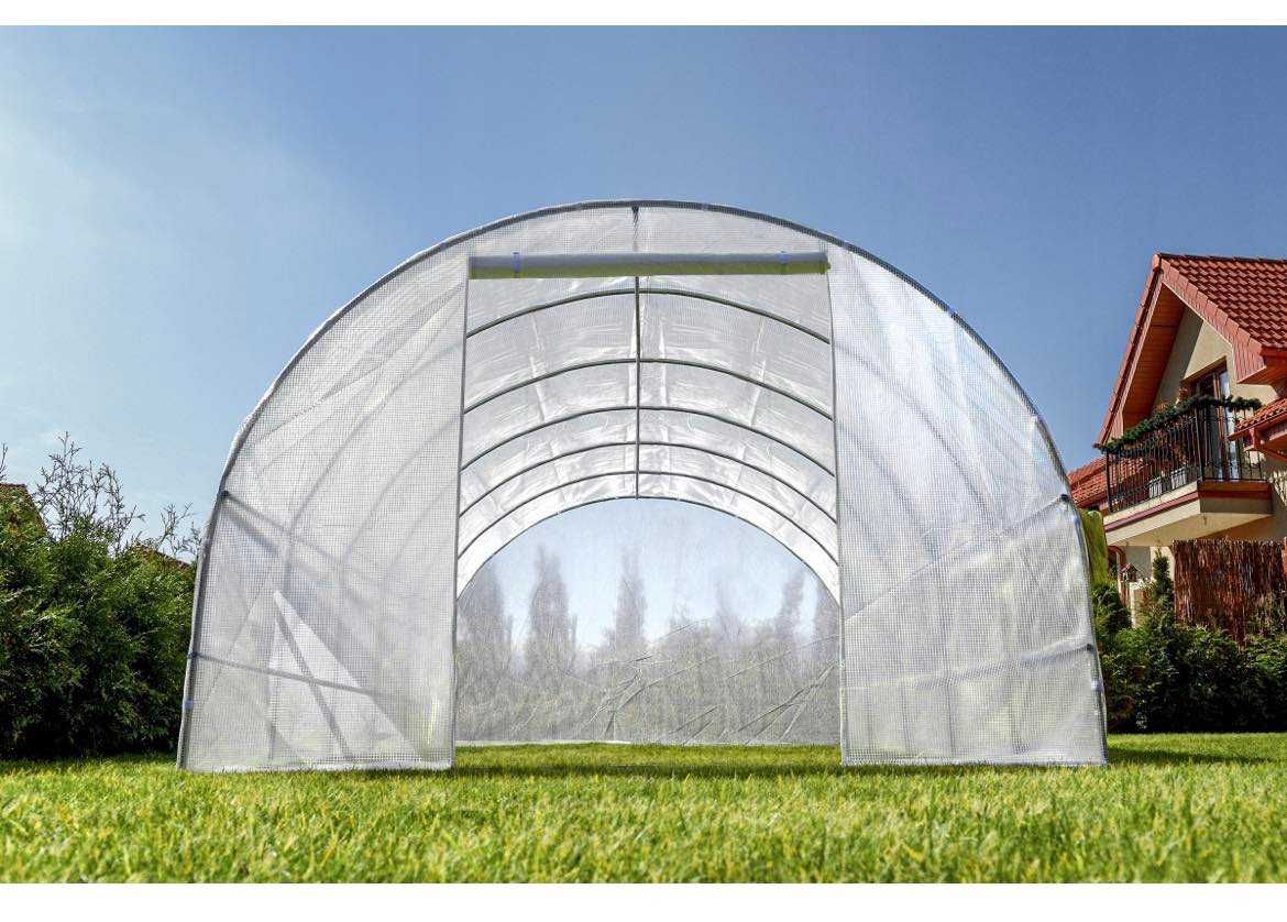 Tunel Ogrodowy Funfit Garden Foliowy UV-4 18m2 6x3x2cm. kolor BIAŁY