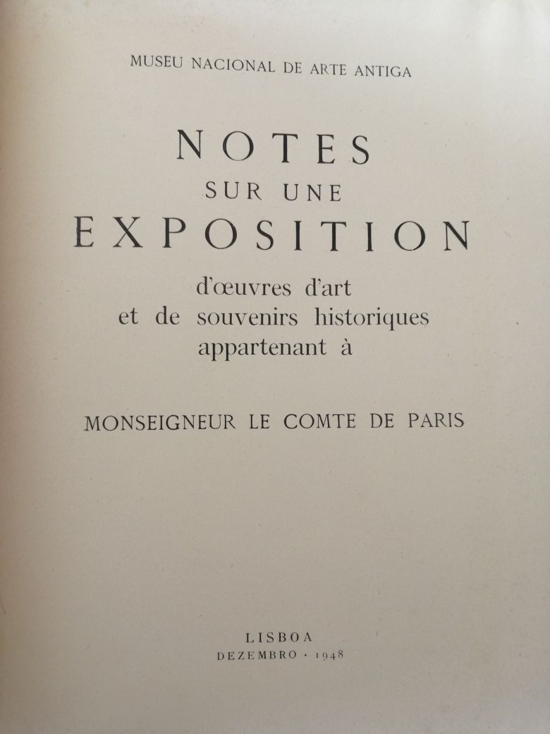 Catálogo Exp. Conde de Paris - MNAA