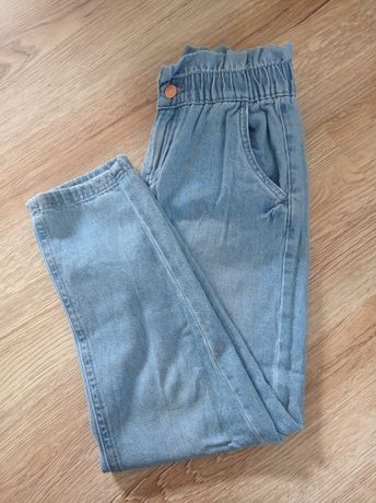 Spodnie jeans dziewczęce boyfrendy r.134 Smyk