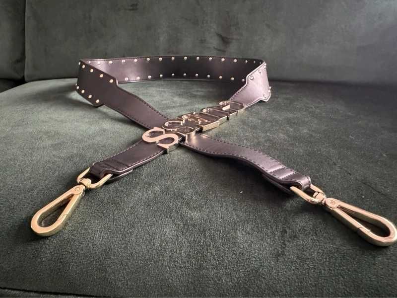 Pasek do torebki Guess czarny