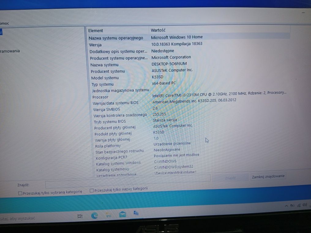 Laptop Asus x53s  Intel Core i3 ram 8 GB