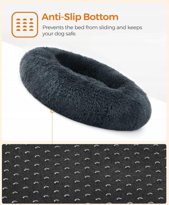 Feandrea Łóżko Dla Psa, Legowisko Dla Kota Miękki Plusz 70Cm Pgw039G02
