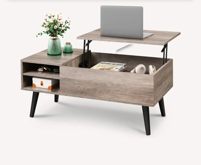 Stolik kawowy z rozkładanym blatem