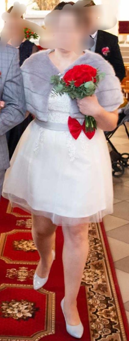 Suknia ślubna krótka