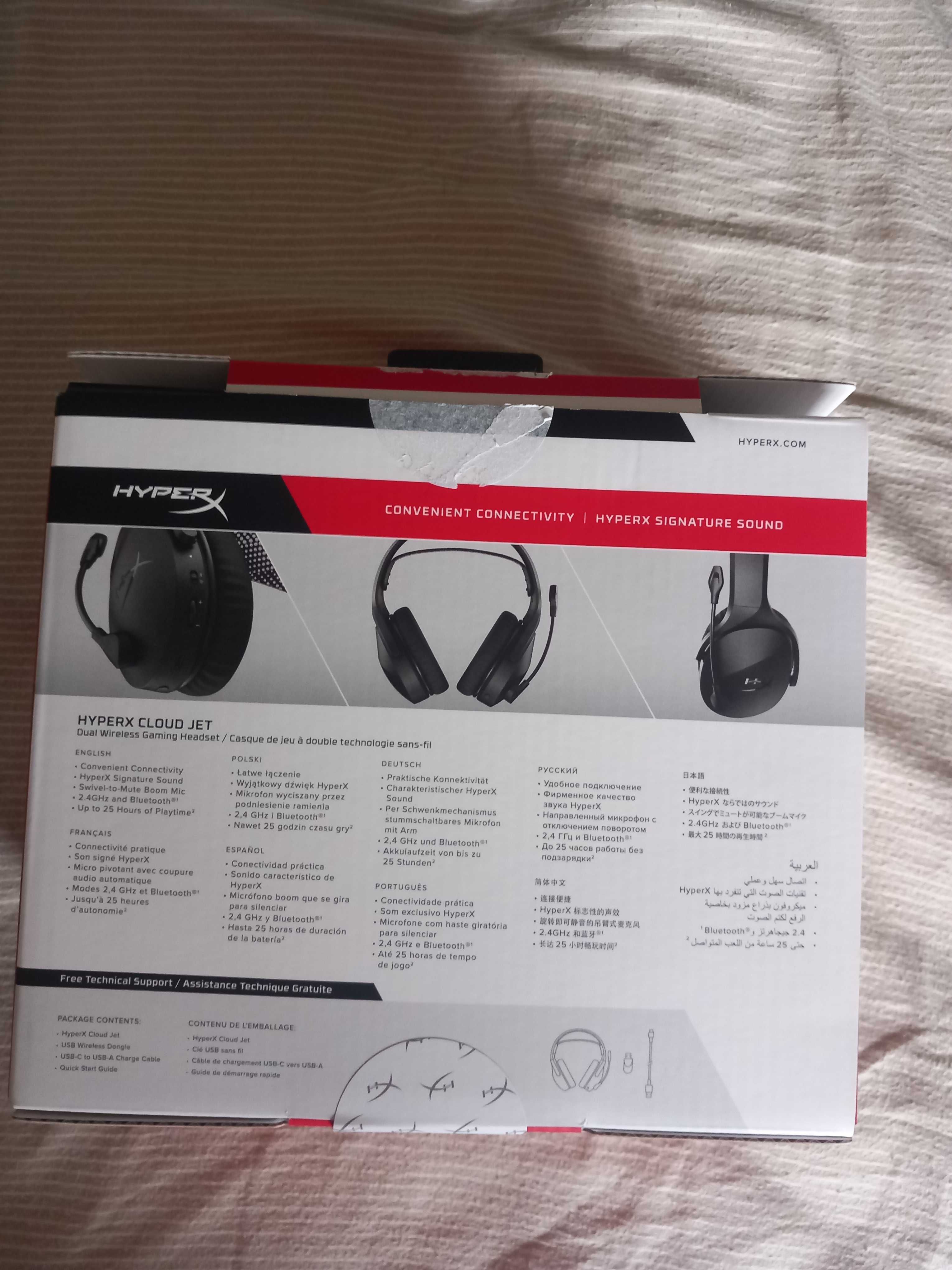 Fones HyperX Cloud Jet Wireless