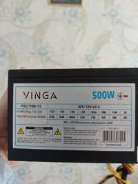 Блок питания Vinga 500W, блок живлення 500 ват 8pin cpu/video 85% КПД