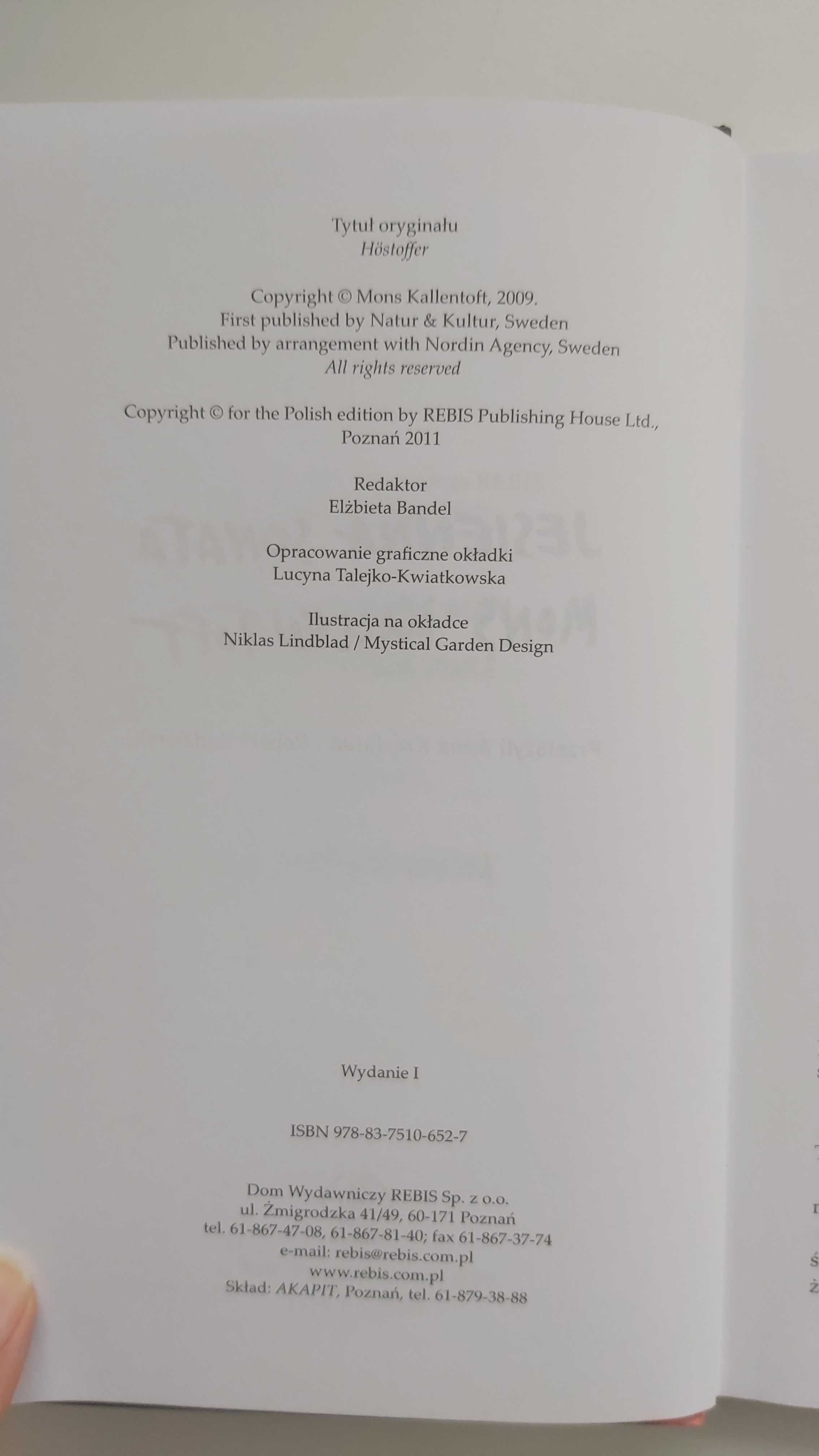 Mons Kallentoft "Ofiara w środku zimy" i "Jesienna sonata"