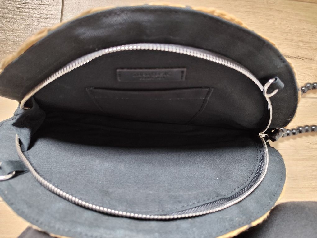 Zara mała torebka do ręki w stylu boho