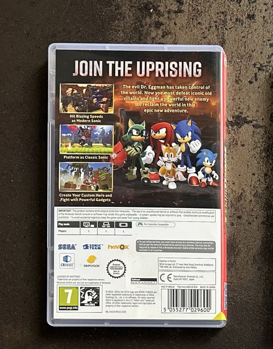 Sonic Forces для Nintendo Switch
