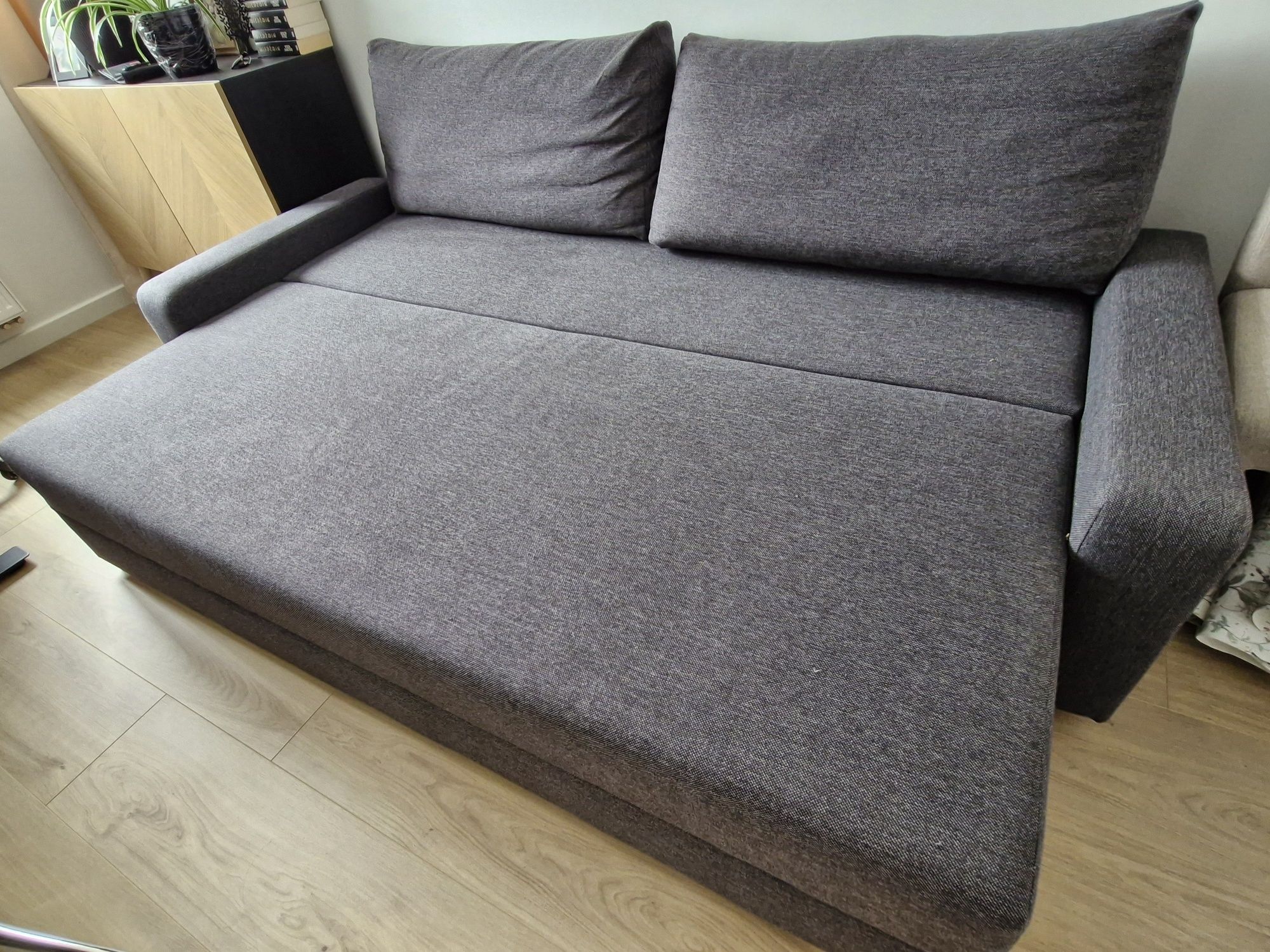 GRÄLVIKEN Rozkładana sofa 3-osobowa, ciemnoszary IKEA
