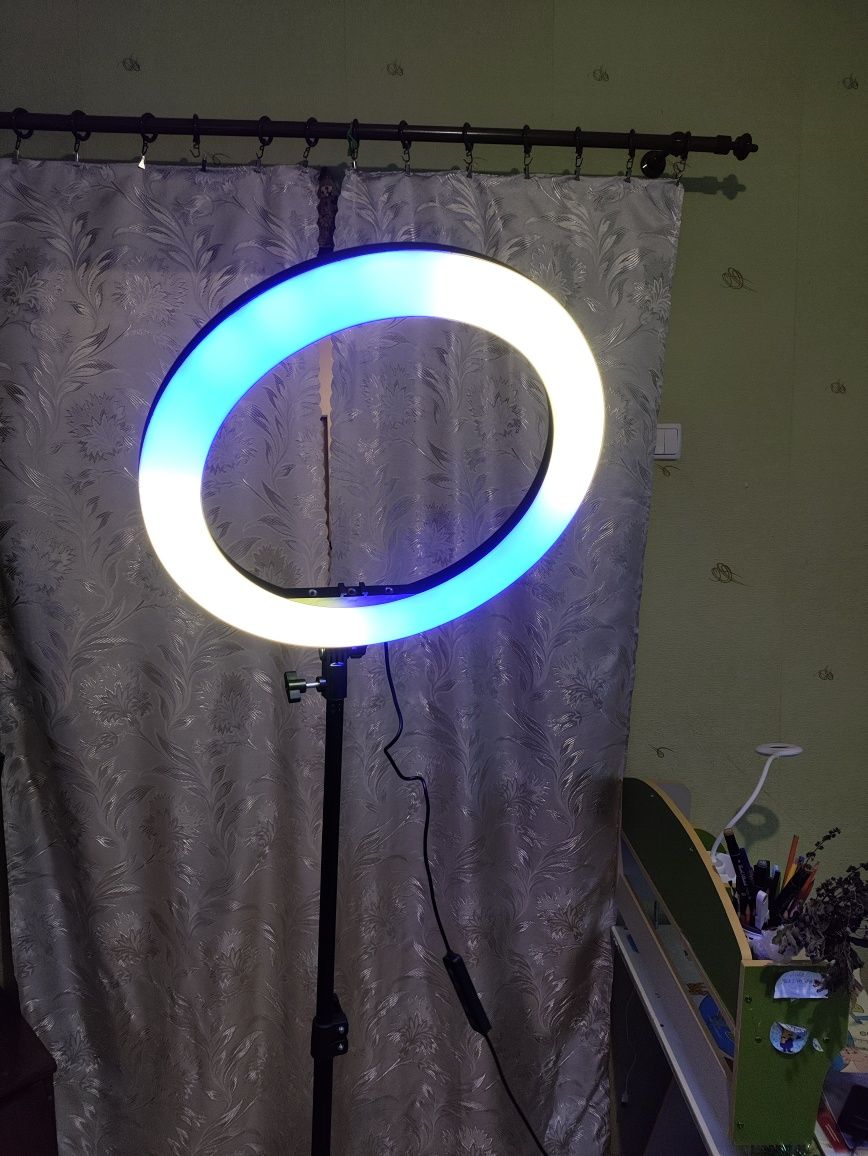 Кольцова лампа rgb 14"