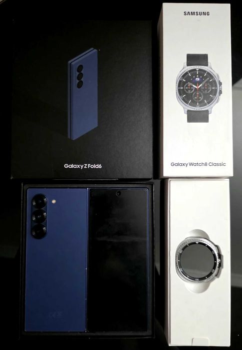Z fold 6 azul 256 Gb mais galaxy watch 8 classic