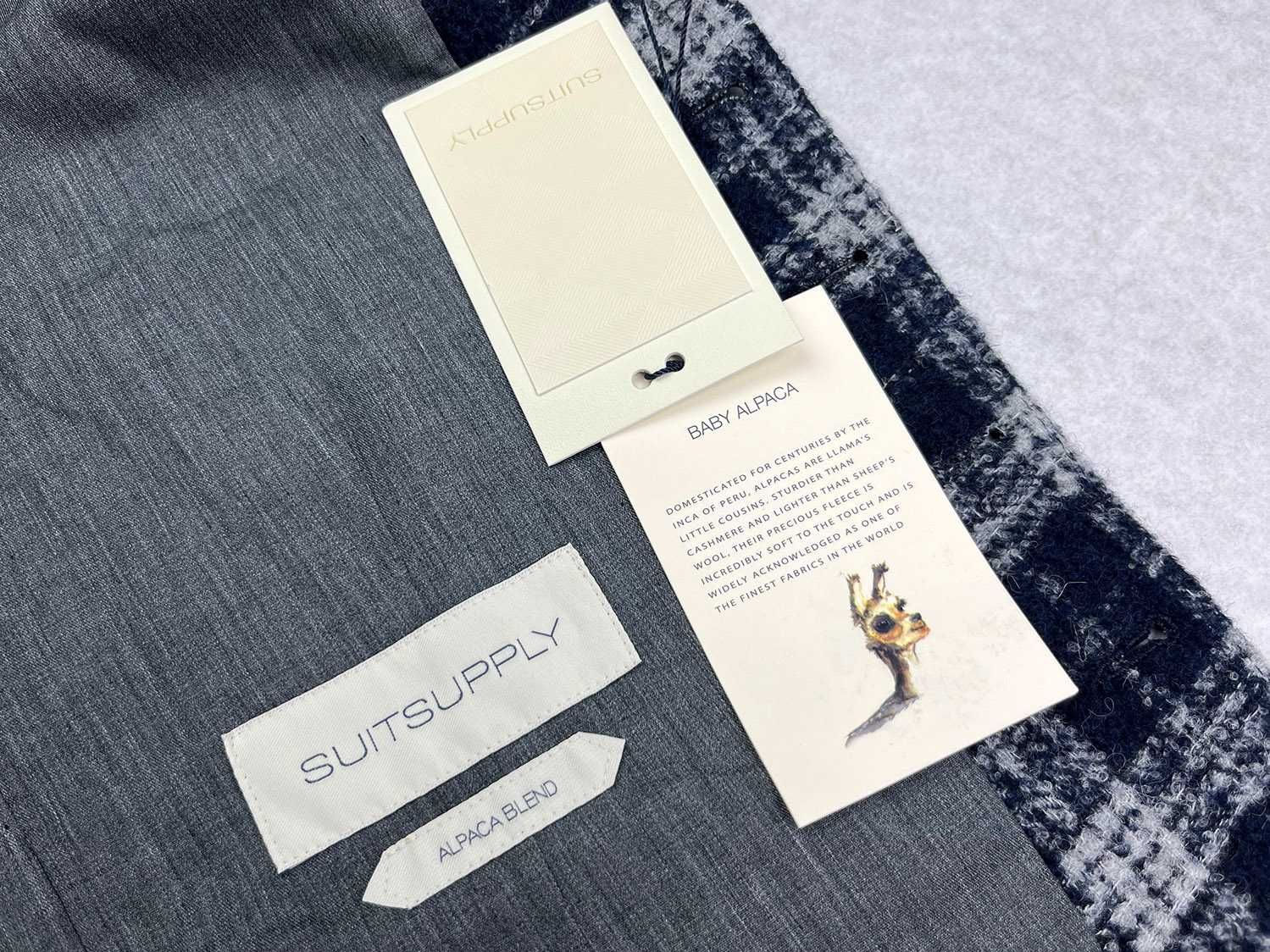 NOWA kamizelka jednorzędowa SuitSupply ALPAKA wełniana zimowa M 48